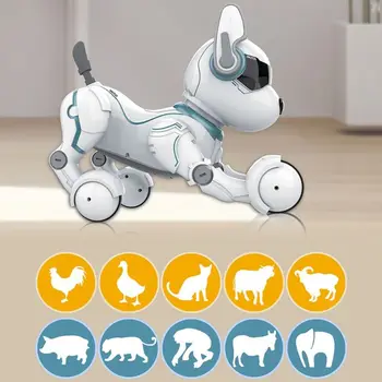 Daljinski Nadzor Robota Pes Igrača za Otroka, Zgodnje Izobraževanje Igrače Pametne Stunt Kuža Robot