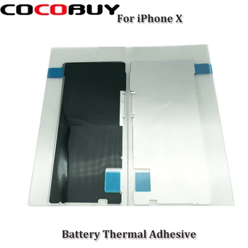 10Pcs za iPhone x Visoke Kakovosti Baterije Toplotne izolacije Palico Črni Film Zamenjava za Mobilni Telefon Popravila Prenovo