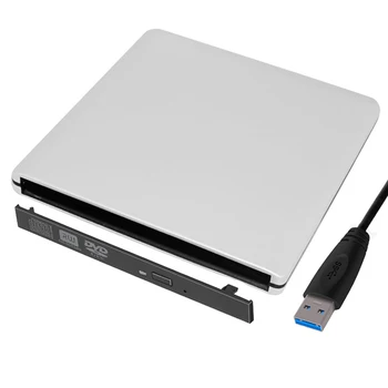 Kovinski Ultra Tanek Prenosni DVD Predvajalnik Primeru, USB 3.0, SATA 9.0/9.5 mm Zunanji Optični Disk Primeru Polje za PC, Laptop, Prenosnik