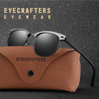 EYECRAFTERS 2020 Moških Očala Retro Polarizirana sončna Očala Letnik Zlitine Moda Vožnje UV400 Zrcali Sončna Očala HD