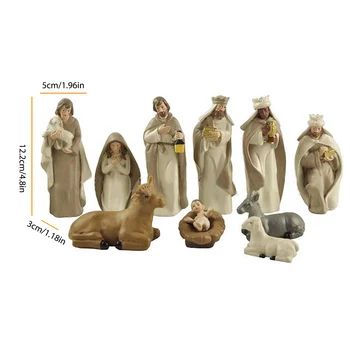 Kristusovo Rojstvo Jezusa Okras, Darila Jaslic Obrti Smolo Božične Jasli Dekoracijo Katoliške Miniature Figurice