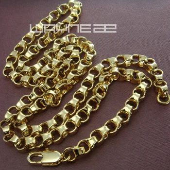 Zlato barvo moških dolgo ogrlico N247