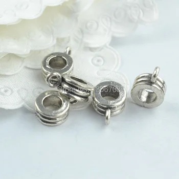 100 kozarcev Kovinski tibera srebro čare big hole priključek kroglice fit for europe zapestnico nakit, izdelava z42700