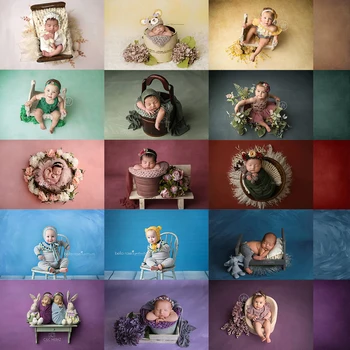 Soild Barvno Ozadje Za Novorojenega Otroka Odraslih Rojstni dan ozadja Rekviziti Abstruct Portret Tla Vinil Profesionalni Foto Studio