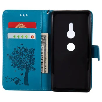 Flip Usnjena torbica Za Sony Xperia XA2 XA3 10 XZ3 Z5 XZ2 plus premium Olajšave Denarnice Pokrov Stojala za Telefon Primeru