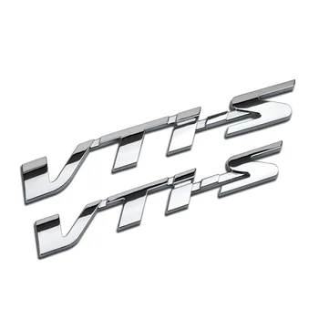 1Pcs Avto 3D Kovinske Nalepke VTI-S Emblem Logotip Značko Avto Dekoracijo Aplicirano Primerna za Honda Civic, Accord Spirior CRV Odyssey