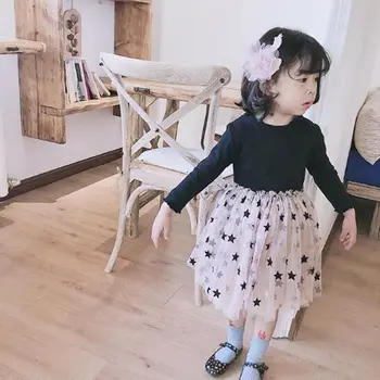 2019 Dekle, Princesa Obleko z Dolgimi Rokavi Žogo Obleke Baby Toddler otroških Oblačil Otroci Stranka Rojstni dan Obleke Za Dekleta Vestidos