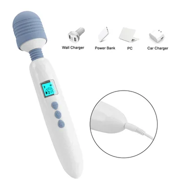 OLO 36 Hitro Segreva G Spot Vibrator LCD AV Palico Vibrator za Klitoris Spodbujanje Čarobno Palico Ženska Masturbacija Massager