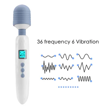 OLO 36 Hitro Segreva G Spot Vibrator LCD AV Palico Vibrator za Klitoris Spodbujanje Čarobno Palico Ženska Masturbacija Massager