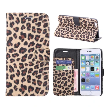 Leopard Natisniti Usnjena torbica za iPhone 11 11 Pro Max Pokrovček Z Magnetno Denarnice Primeru za iPhone Xs Max XR X X X X 5 5 6 7 8 Plus