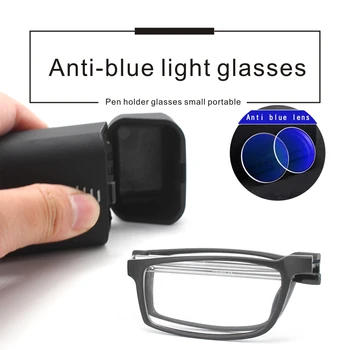 Nova prenosna zložljiva obravnavi očala lažji lupini anti-modra svetloba Full frame obravnavi očala unisex Računalnik Očala 1.0T4.0