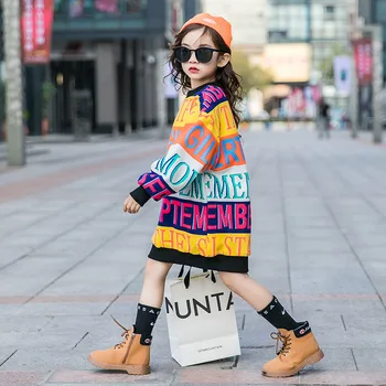 Otroška oblačila big dekliška jopica 2020 nova zimska oblačila plus žamet zadebelitev korejskem slogu trendy mid-dolgo slog