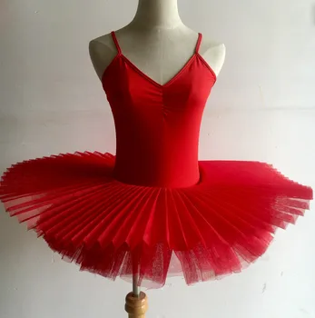Črna/Rdeča/Bela Balerina Plesno Obleko Strokovno Odraslih Balet Kostum Ženske, Balet, Ples, Oblačila Otrok Dekleta Balet Tutu Ples