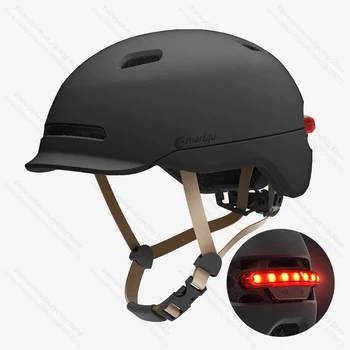 Smart4u kolesarska čelada z repom svetlobe led cesti električno kolo čelada za moške/ženske mesto urban kolesarska čelada zavorna luč IPX4