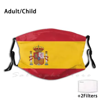 Maska Španija Zastavo Španije Zastavo Španije Zastavo Špansko Zastavo Španski Maske Za Obraz Maske Za Obraz Državi Masko Španija Masko