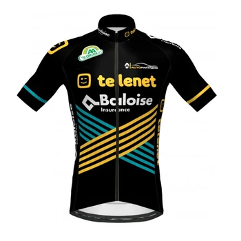 2020 kolesarska ekipa Telenet Baloise Lions mens kratek rokav kolo jersey nastavi hitri suhe majhnimi mrežnimi dihanje tkanine gel bib hlače