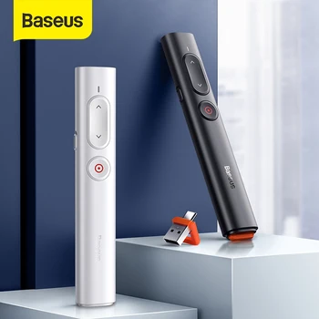Baseus Upravljalnik Brezžični Daljinski upravljalnik 2,4 GHz USB&USB C Laserski kazalnik za Mac Zmago Projektor PPT Predstavitve programa Powerpoint Pero
