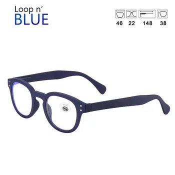 Meeshow Natančno branje očala Retro Slogu Krog obravnavi očala Moški ženske obravnavi očala Anti-modra svetloba visoke kakovosti