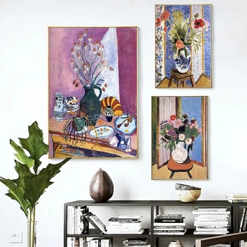 Francoski Enrique Matisse Pelargonium Slavni slika Wall Art Modular Slike, Natisnjene Platno Plakat za Dnevni Sobi Doma Dekor