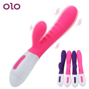 OLO 12 Frekvenco, Dildo, Vibrator G-spot Masaža Sex Igrača za Ženske Odraslih Izdelek Dvojno Vibracije Silikonski Klitoris Spodbujanje