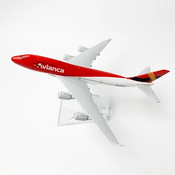1/400 Obsega Zlitine Letala Boeing 747 Kolumbija Avianca Airlines 16 cm Zlitine Letalo B747 Model Igrače za Otroke, Otroci Darilo Zbirka