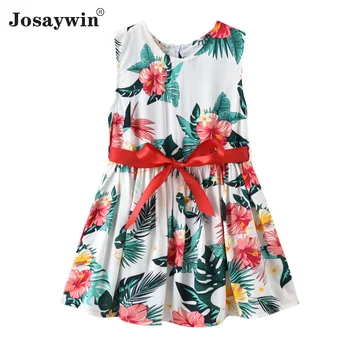 Josaywin Otroci Oblačila Baby Oblačenja za Dekleta Cvetlični Vestido Princesa Stranka Otroci Obleko Cvet O-vratu Priložnostne Lepe Obleke Poletje