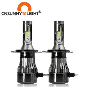 CNSUNNYLIGHT COB H7 LED H4 H11 H8 H1 9005 9006 HB3 HB4 H3 881 Auto Smerniki Žarnice 72W 12000Lm 6500K 4300K LED Avto Svetlobe Styling