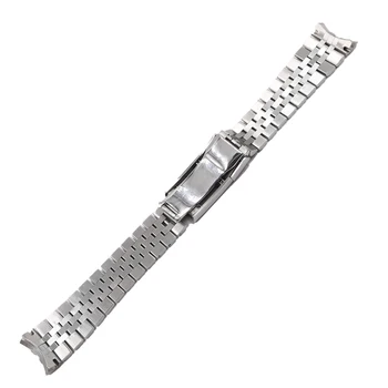 20 21 mm, iz Nerjavnega Jekla Zamenjava Zapestje watchband Trak Zapestnica Jubilejne z Ostrig Zaponko Za Rolex GMT Master II DATUMA SAMO