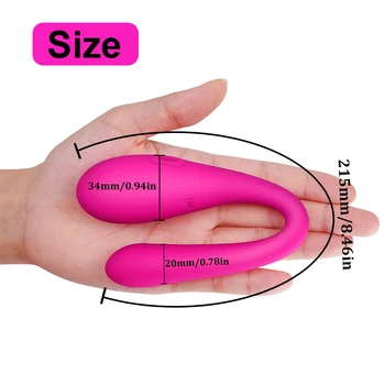 FLXUR Brezžični Vibrator Odraslih Igrače Za Pare Klitoris Spodbujanje U Tip Masturbator Silikonski Dvojno Vibratorji Sex Igrača Za Ženske