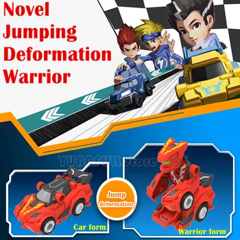 2020 Kričal skoki bojevnik preoblikovanje vojne avto nalepke Potegnite nazaj športni avto zver robot Mech otroci fant dekle otroške igrače