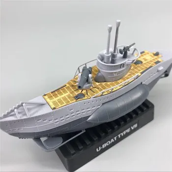 U-boat Tip VII Q Edition z Lesenimi Krova Model Komplet za nemške Podmornice Tipa VII Čoln Pokrajino