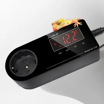 Inteligentni Digitalni Termostat EU Plug Temperature Regulator Akvarij Plazilcev Premium Kakovosti