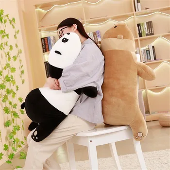 70 cm, 90 cm, 3D Blazino Tri Gole Medved Plišastih Igrač Panda Mehke Blazine, Polnjene Lutka Fant Rojstni Dan Božično darilo