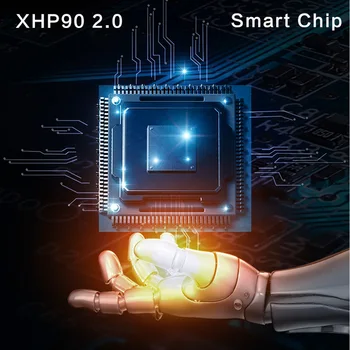 Močan XHP90.2 Xlamp LED Svetilka Taktično Vodotesno Svetilko Pametni Čip Nadzor s Spodaj Napad Cone USB za Polnjenje