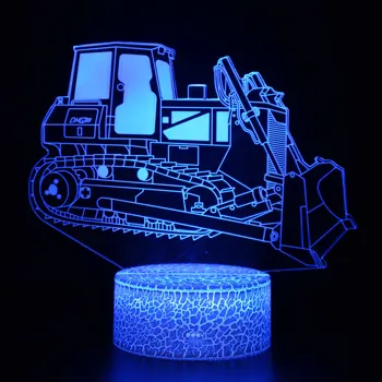 AOSONG Noč LED Luči Novost 3D lučka Luštna Igrača Darilo 7 Barvna Risanka Vzdušje Lučka Za Otroke, Otroci Soba