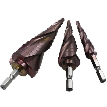 M35 HSS-Kobalt Korak Drill Bit 3-13/3-12/4-12/4-20/4-32 hitroreznega Jekla Svedri Spiralni Groove Trikotnik Kolenom iz Nerjavečega Jekla