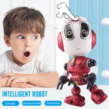 Pametno Govoriti Robot LED Luči Inteligentni Snemanje Zlitine Robot Elektronska Igrača, Lutka YH-17