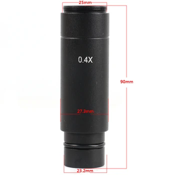 0.5 X Nadgradnja 0,4 X C Nastavek Objektiva za 23,2 mm Zmanjšanje Elektronski Okular Za Biološki Mikroskop Video Kamera Mikroskop