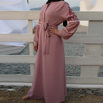 Plus Velikost Abaya Muslimansko Obleko Turčija Islamska Oblačila Hidžab Obleke Caftan Tam Kaftan Maroški Ramadana Tesettur Elbise Vestidos