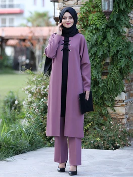 Tunika Hlač ekipa Hidžab Islamska oblačila Turčija