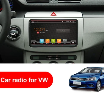 Eunavi 2 Din Avto Večpredstavnostna Android 10 Radio, GPS Za VW Volkswagen Passat b6 Polo Golf 5 Magotan Sedež Autoradio Stereo 9