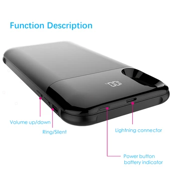 Razširjene Telefona, Baterije Ohišje Za iPhone X/XS Prenosni Polnilec Kritje Za iPhone XR/XS Max Brezžični Magnetni Naboj Primeru
