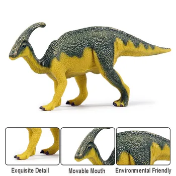 Parasaurolophus Dinozaver Model Simulacije Divje Zveri Akcijska Figura, Izobraževalne PVC Starodavne Živali, Igrače za otroke, Otroci Darilo