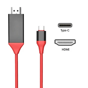 Kebidu 4K HDMI je združljiv Kabel Tip C do HDMI Moški-Moški USB 3.1 30Hz HD Podaljša Pretvornik Napajalnik za Macbook za Samsung