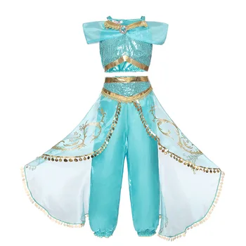 Dekleta haunted Ples Trebuh Cosplay Kostume Dekleta Princesa Božič Obleke Otroci Halloween Oblačila Za Otroke