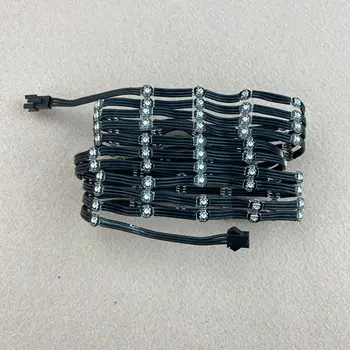 100 kozarcev/string naslovljive SK6812MINI-3535 led z heatsink;5 vhod;3 cm žice med vrsticami;vse črno žico in črnega okvirja LED