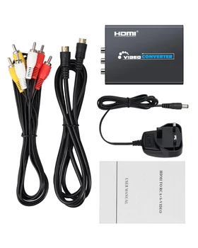 Proster HDMI za Kompozitne 3RCA AV, S-Video, R/L, Avdio Vdieo Prilagodilnik Pretvornika Upscaler 720P/1080P RCA Kabel za PS3 XboxBlue-Ray