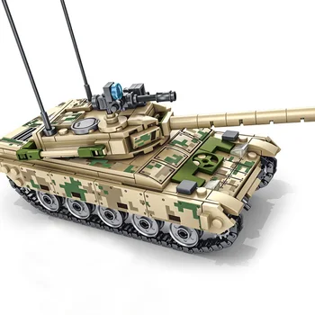 SEMBO 432pcs Vojaške Kapitala Glavni Tank Model Gradnike Modela določa Tehnika WW2 nemška Vojska Orožje Opeke Otrok Boy Toy