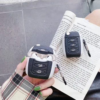 Shockproof Primeru Za Airpods Pro 1 2 Primera Moda Srčkan Avto ključ Pribor Mehki Silikonski Slušalke Cover Za Apple Airpods primeru