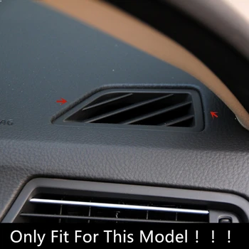 Za BMW Serije 5 F10 2011-2017 Notranja Oprema Avto nadzorna plošča Air Outlet Dekorativni Okvir Cover Prevleko iz Ogljikovih Vlaken Nalepka